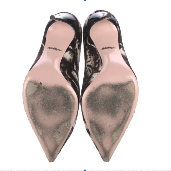 Authentic Salvatore Ferragamo Ponyhair Animal Print Pumps - Picture 5 of 5